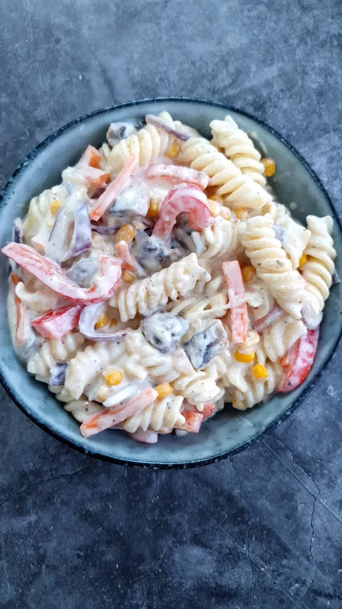 Paneer White Sauce Pasta (No Cream)