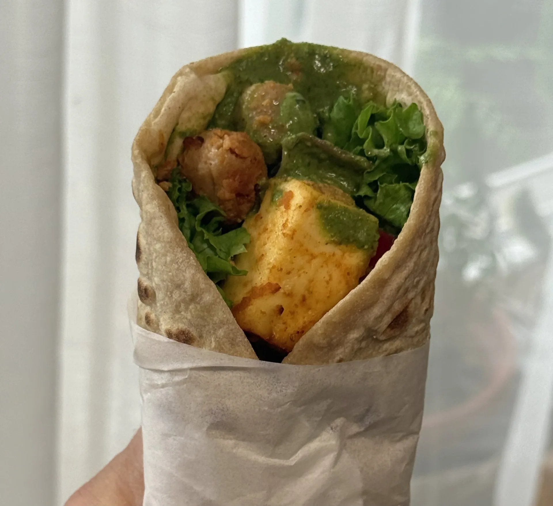 Soya Paneer Tikka Roll